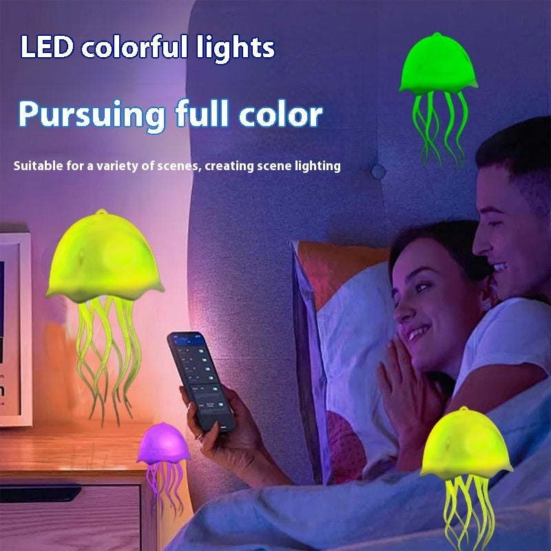 Jellyfish Lamp USB Colorful Voice Control Swimming Ambience Light