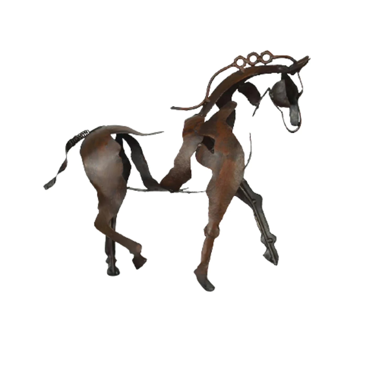 Horse Sculpture Metal LED Animal Sculpture Home Restaurant Decoration Housewarming Gift