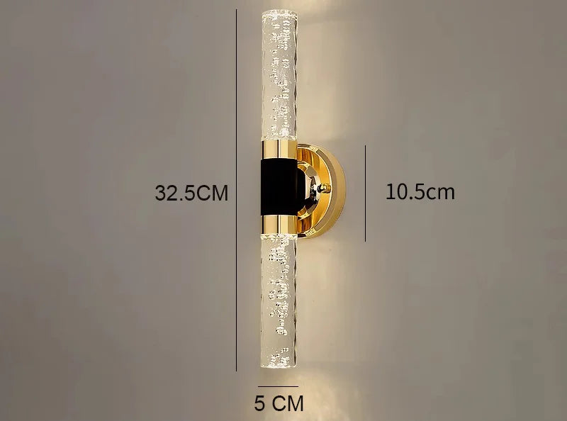 Gold Vanity Lights for Mirror 2 Light Bathroom Light Fixtures Over Mirror Modern Wall Sconces Shade for Bathroom Bedroom Hallway