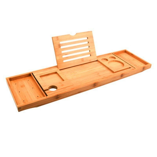 Bamboo Bathtub Tray Nonslip Bath Tray Spa Bathtub Organizer Book Wine